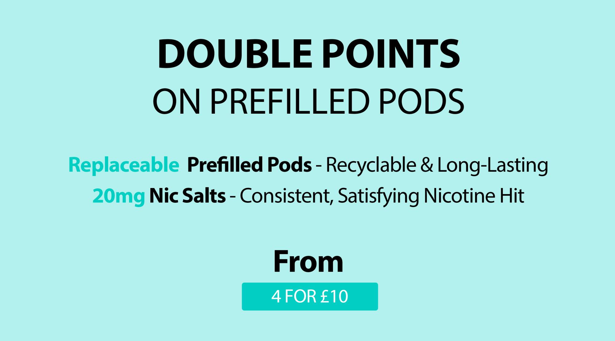 double points on prefilled pods 