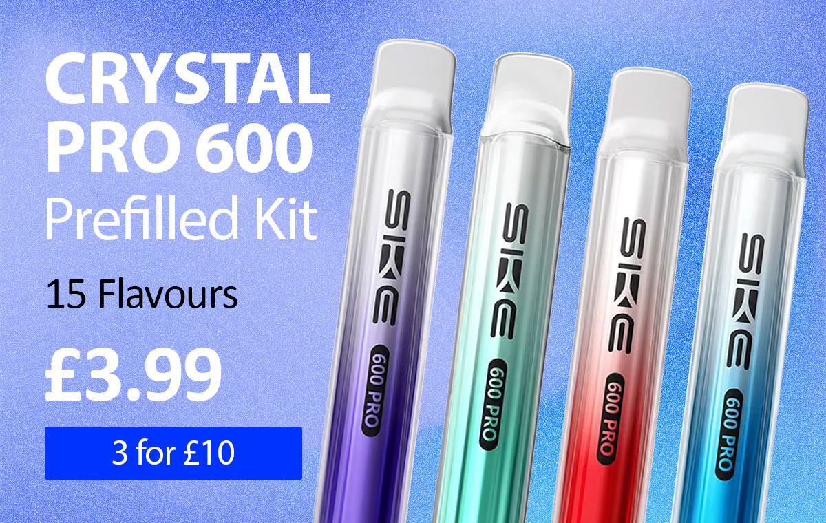 Crystal Pro 600 prefilled kit - £3.99 or 3 for £10.