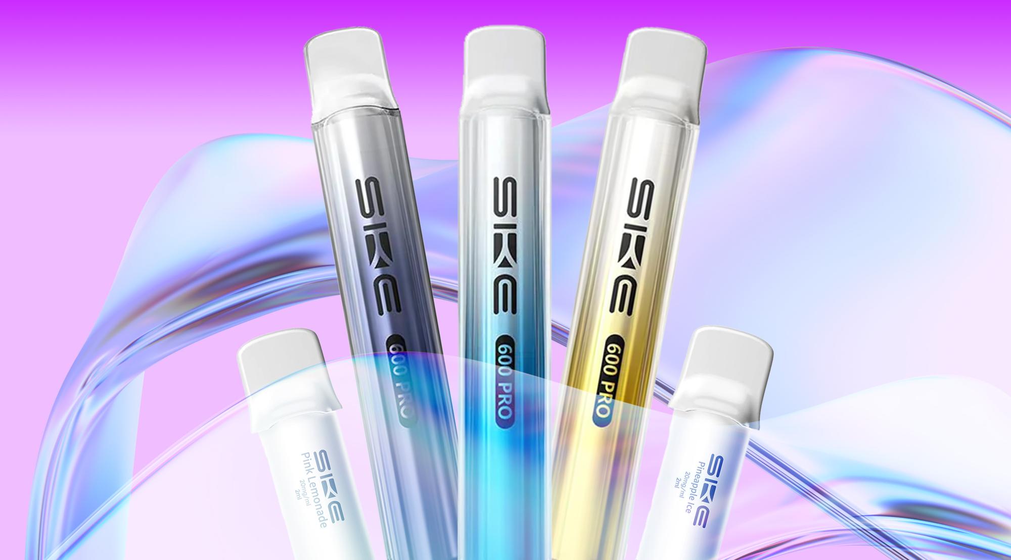 SKE Crystal Pro 600 prefilled vape kit and pods -x2 points on all flavours.