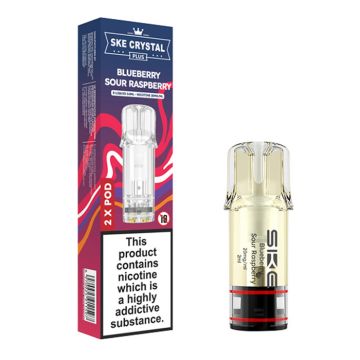 SKE Crystal PLUS Prefilled Pods - Blueberry Sour Raspberry - 2PK