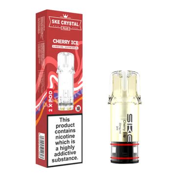SKE Crystal PLUS Prefilled Pods - Cherry Ice - 2PK