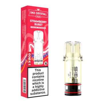 SKE Crystal PLUS Prefilled Pods - Strawberry Burst - 2PK