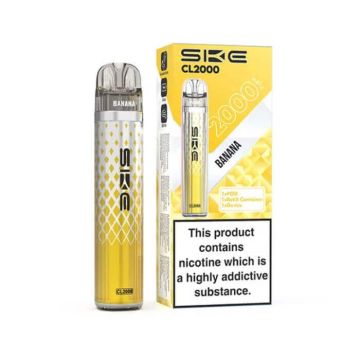 SKE Crystal CL2000 Prefilled Pod Vape Kit - Banana
