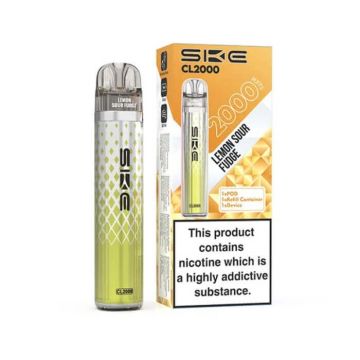 SKE Crystal CL2000 Prefilled Pod Vape Kit - Lemon Sour Fudge