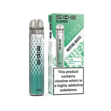SKE Crystal CL2000 Prefilled Pod Vape Kit - Menthol Mojito
