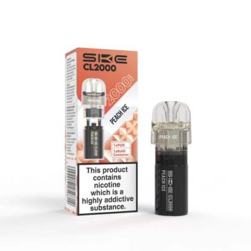 SKE Crystal CL2000 Prefilled Pods - Peach Ice